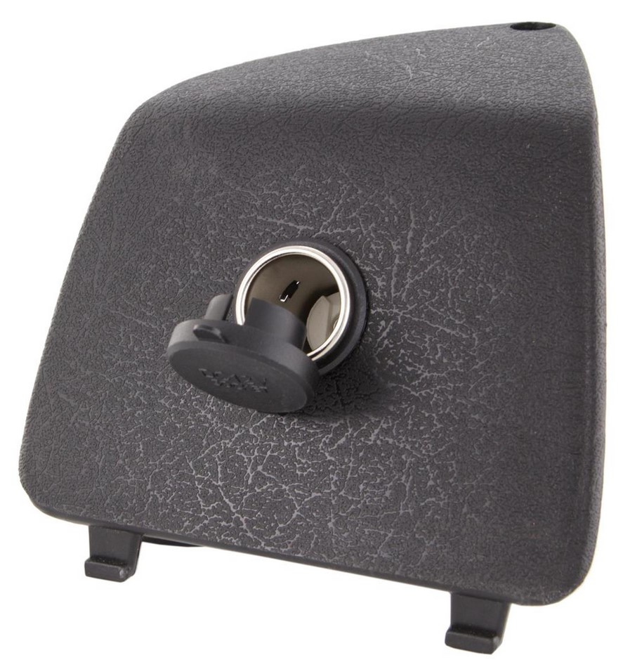 Bagageruimteafdekking links met 12V sigarettenaansteker voor Vespa GTS/GTS Super/GTV/GT, zwart