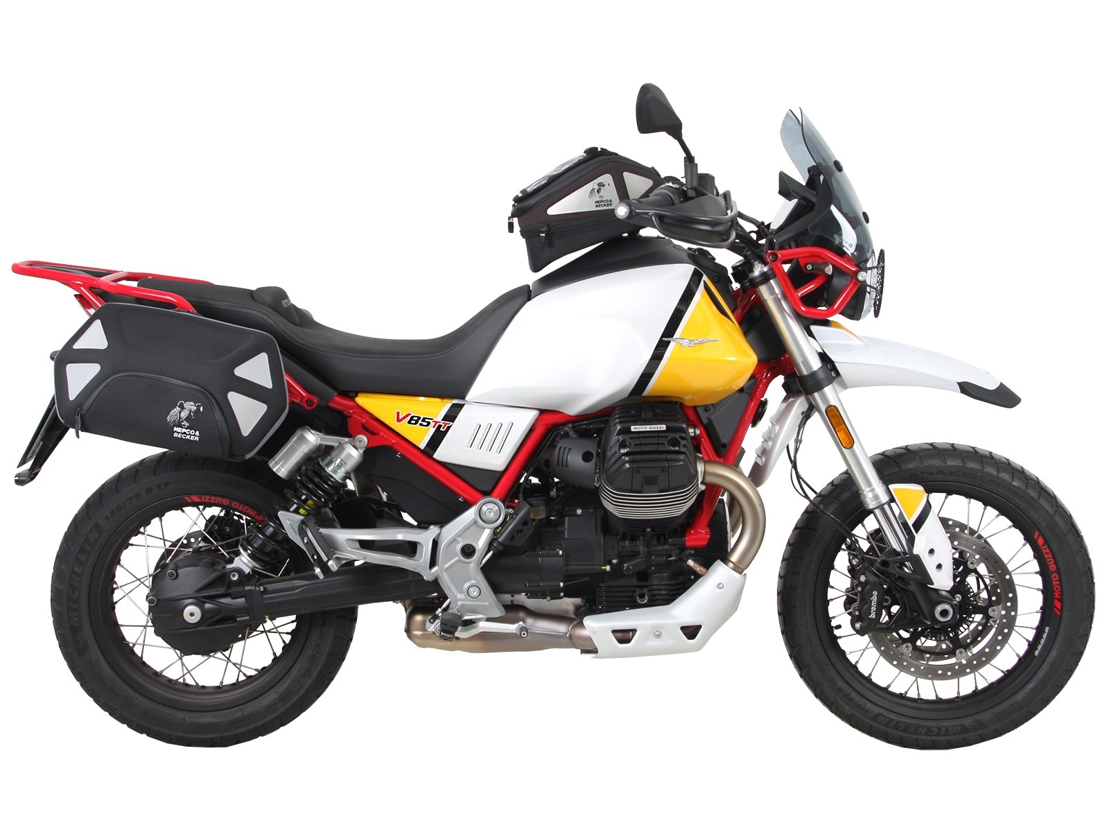 C-Bow zijdrager zwart voor V85 TT (Bj.19-) Hepco & Becker
