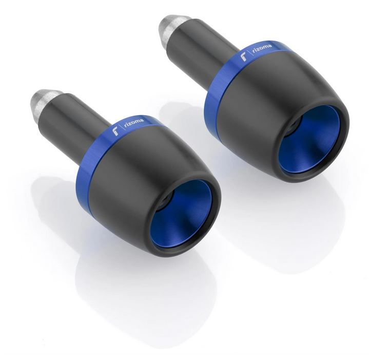 Stuurbalansgewichten RIZOMA links & rechts voor Vespa, blauw geanodiseerd