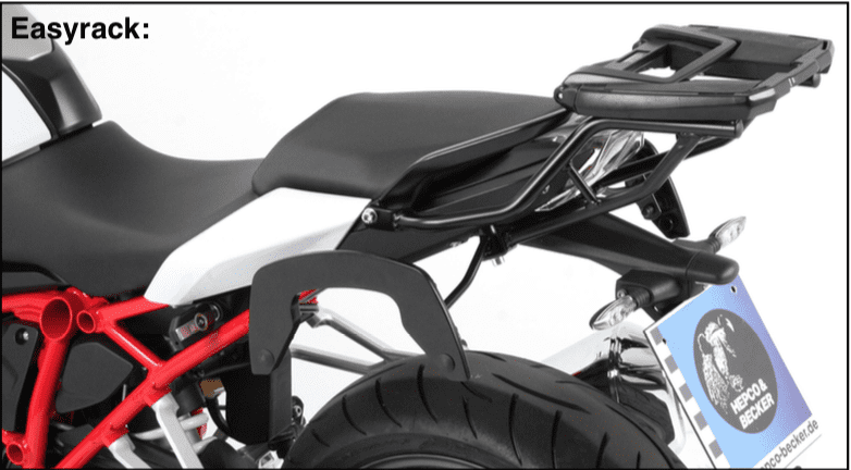 Easyrack topkoffer zwart voor BMW R 1200 RS LC (15-18) Hepco & Becker