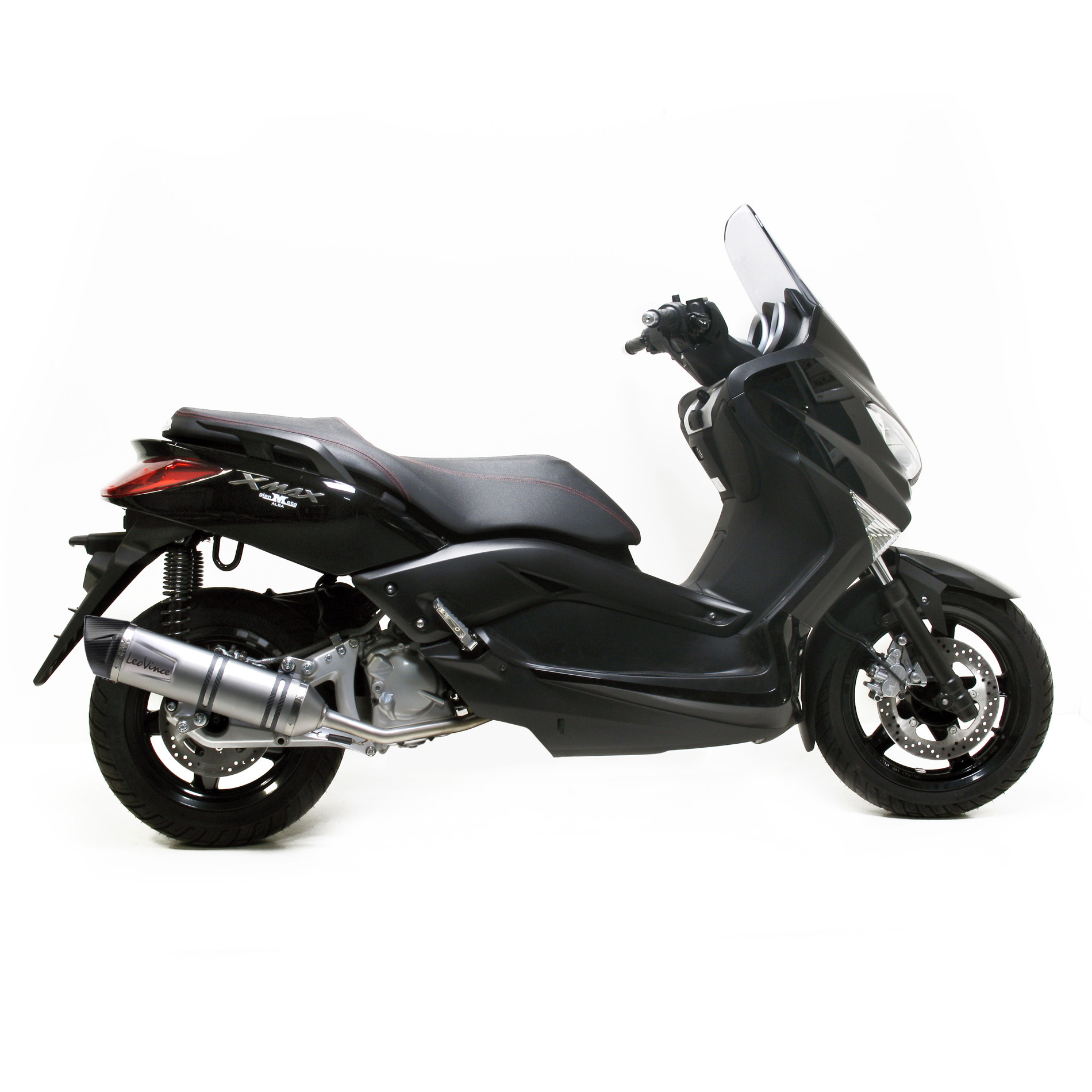 LeoVince uitlaatsysteem compleet SBK LV One Evo 2, roestvrij staal voor Yamaha X-MAX / X-City 250 (Bj.06-16)