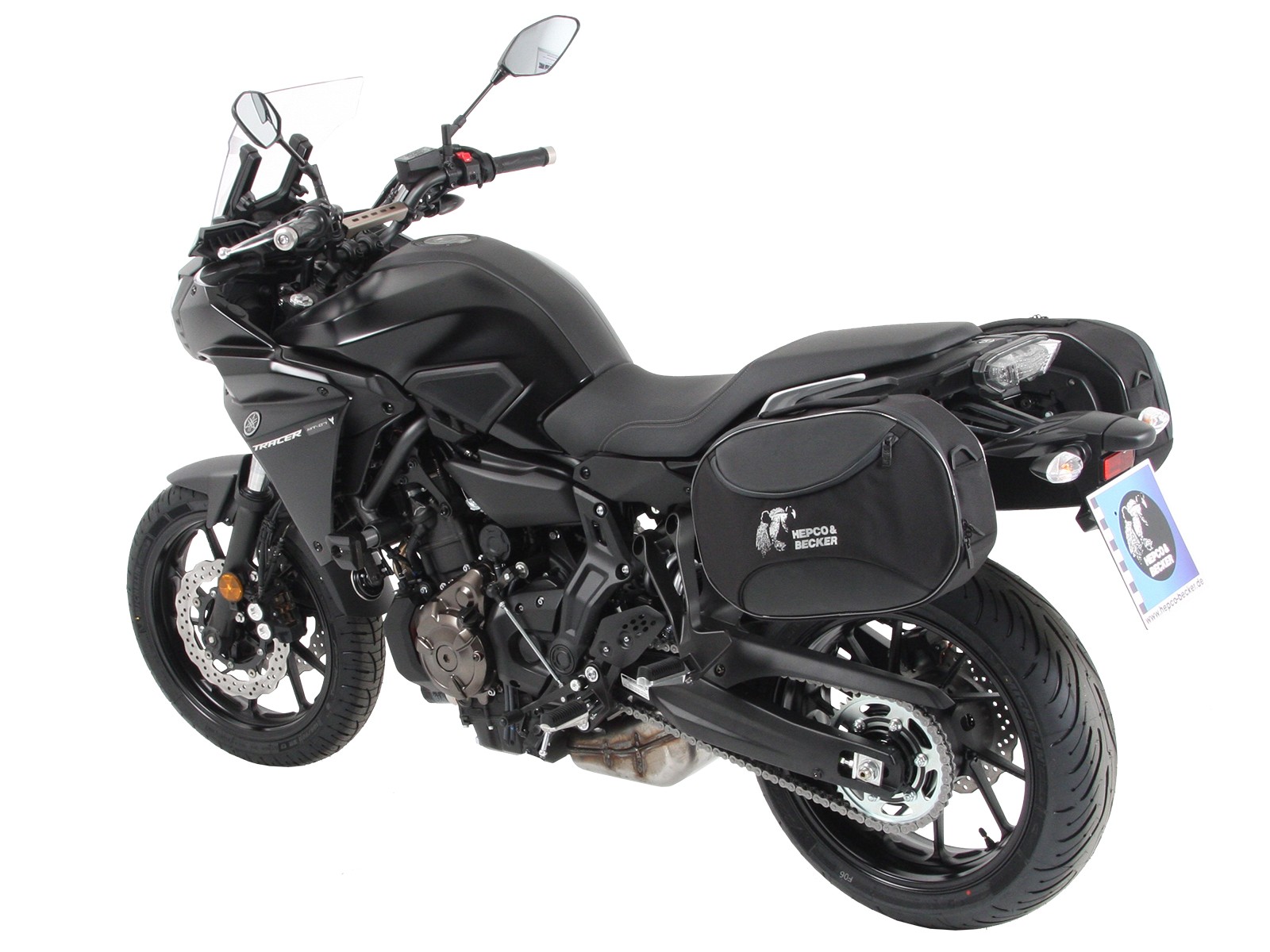 C-Bow zijdrager zwart voor Yamaha Tracer 700 / Tracer 700 GT (Bj.16-) Hepco & Becker