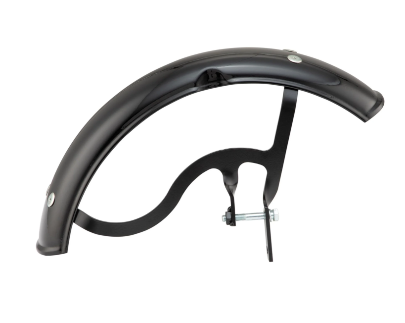 Spatbord Garelli voor Vespa PX 80-200ccm, metaal, glanzend zwart