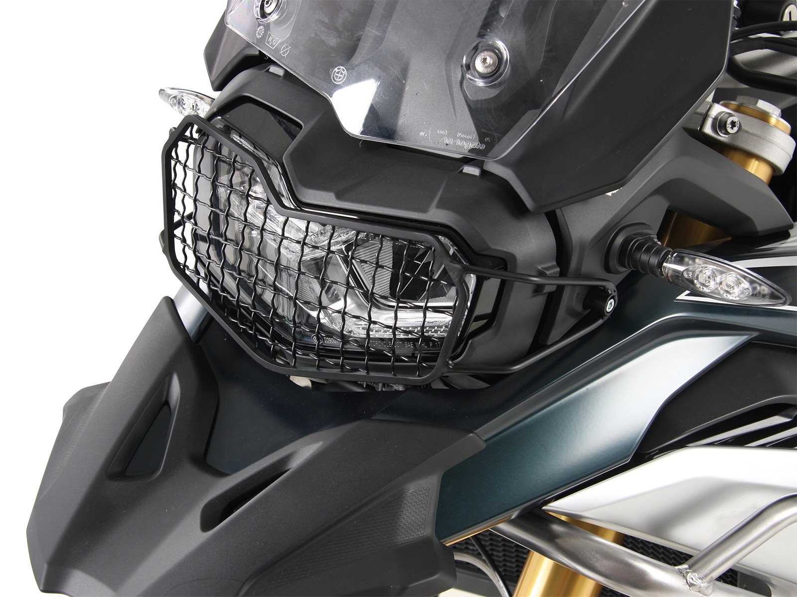 Lampbeschermrooster zwart voor BMW F 850 GS (Bj.18-) Hepco & Becker