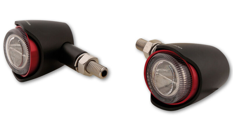 HIGHSIDER pro Akron-X LED achterlicht, remlicht, knipperlicht zwart/getint 3in1, E-keurmerk (paar)