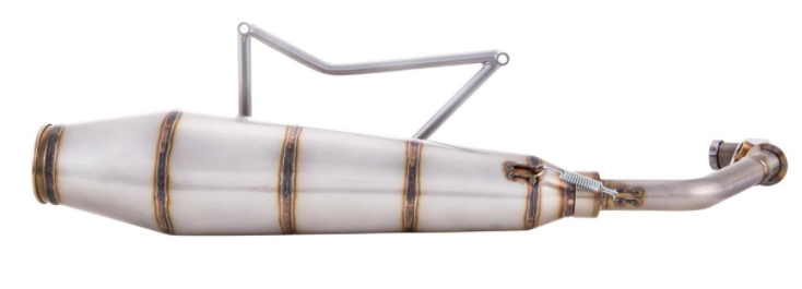 Racing uitlaat voor Vespa GTS/GTS Super/GTV/GT 60 125-300cc d.w.z., 4T, LC, roestvrij staal