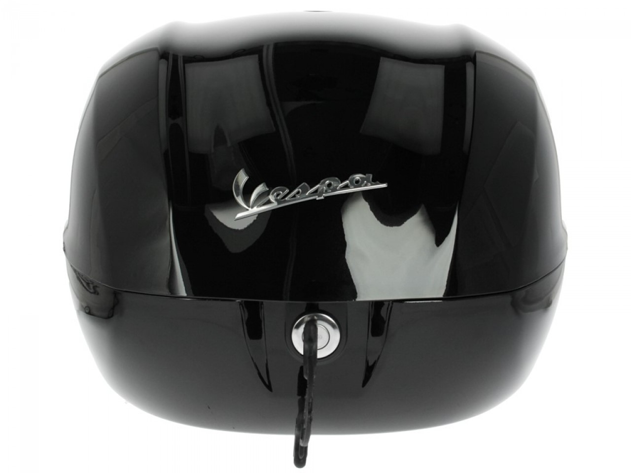 Kit bauletto 32L nero cosmo (98/A), cuscino posteriore nero per Vespa Sprint / Primavera