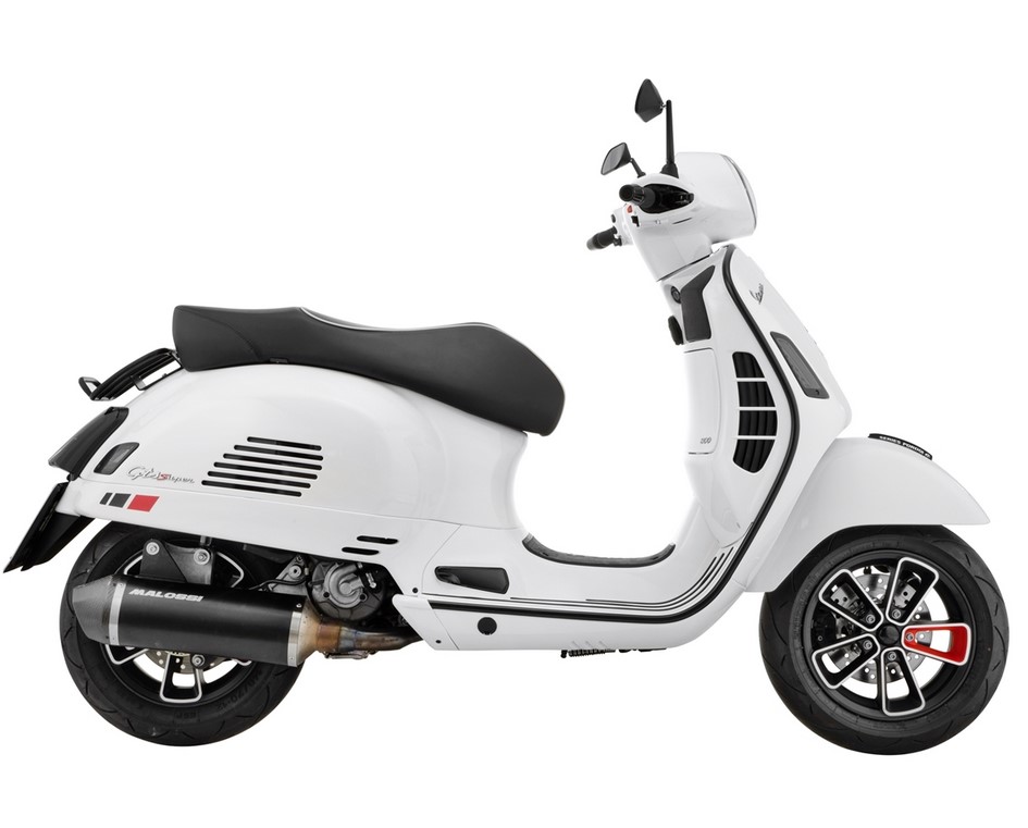Velg voor/achter 12" voor Vespa GTS/GTS Super/GTV/GT 60/GT/GT L 125-300ccm, zwart mat/rood