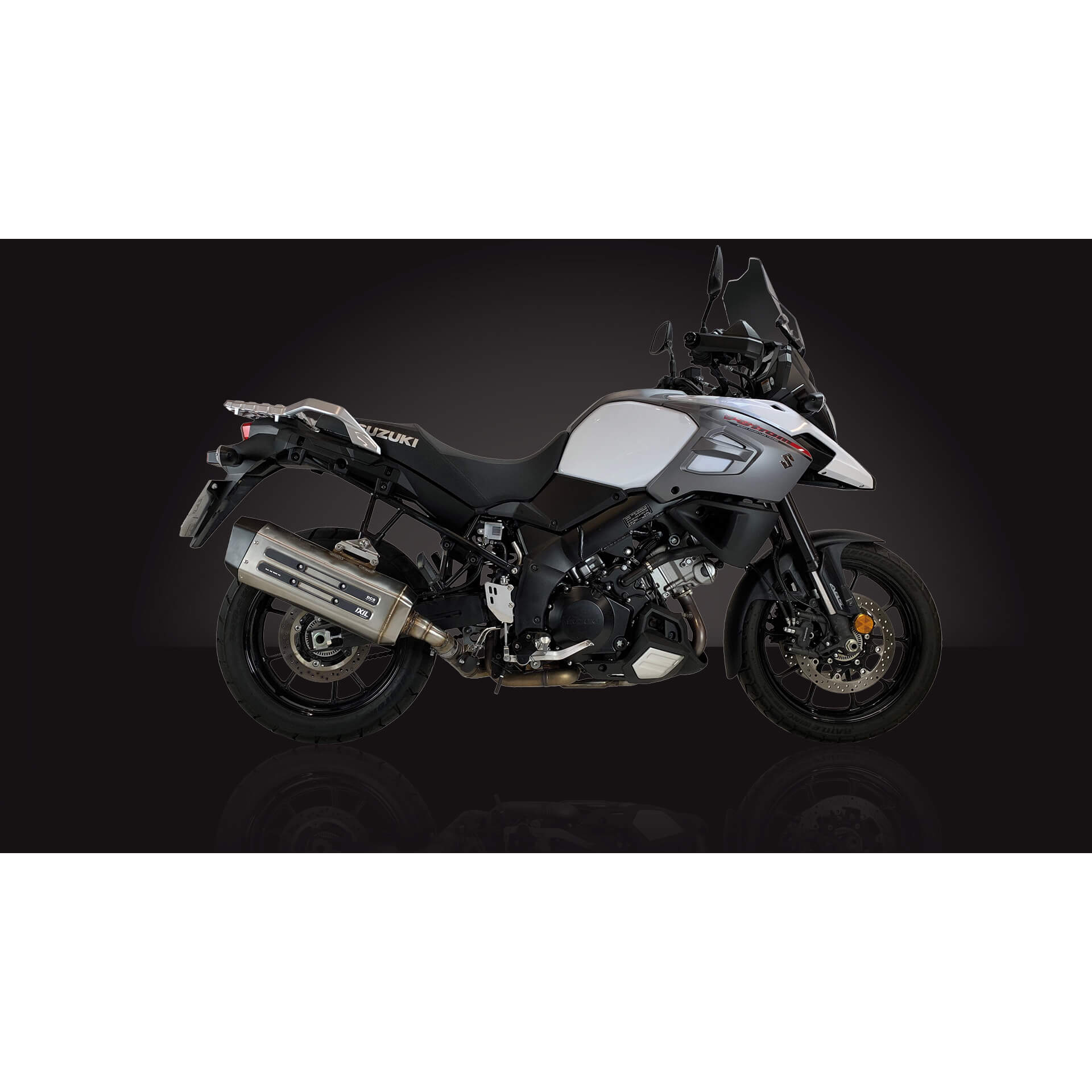 IXIL MXT achterdemper Suzuki DL 1000 V-Strom, roestvrij staal zilver, E-keur, Euro4+5