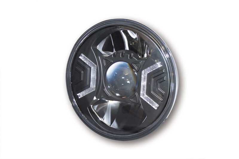 HIGHSIDER pro 7 inch koplampinzetstuk type 2 LED zwart E-goedgekeurd (1pc)