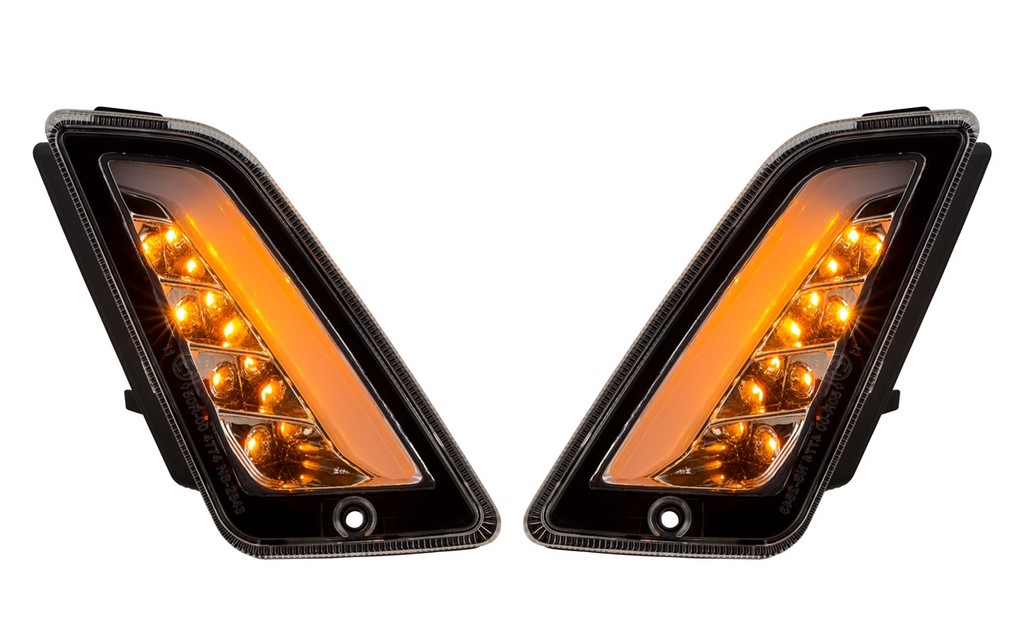 Richtingaanwijzerset links/rechts voor Vespa GTS/GTS Super/GTV 125-300cc ('14-), duidelijk