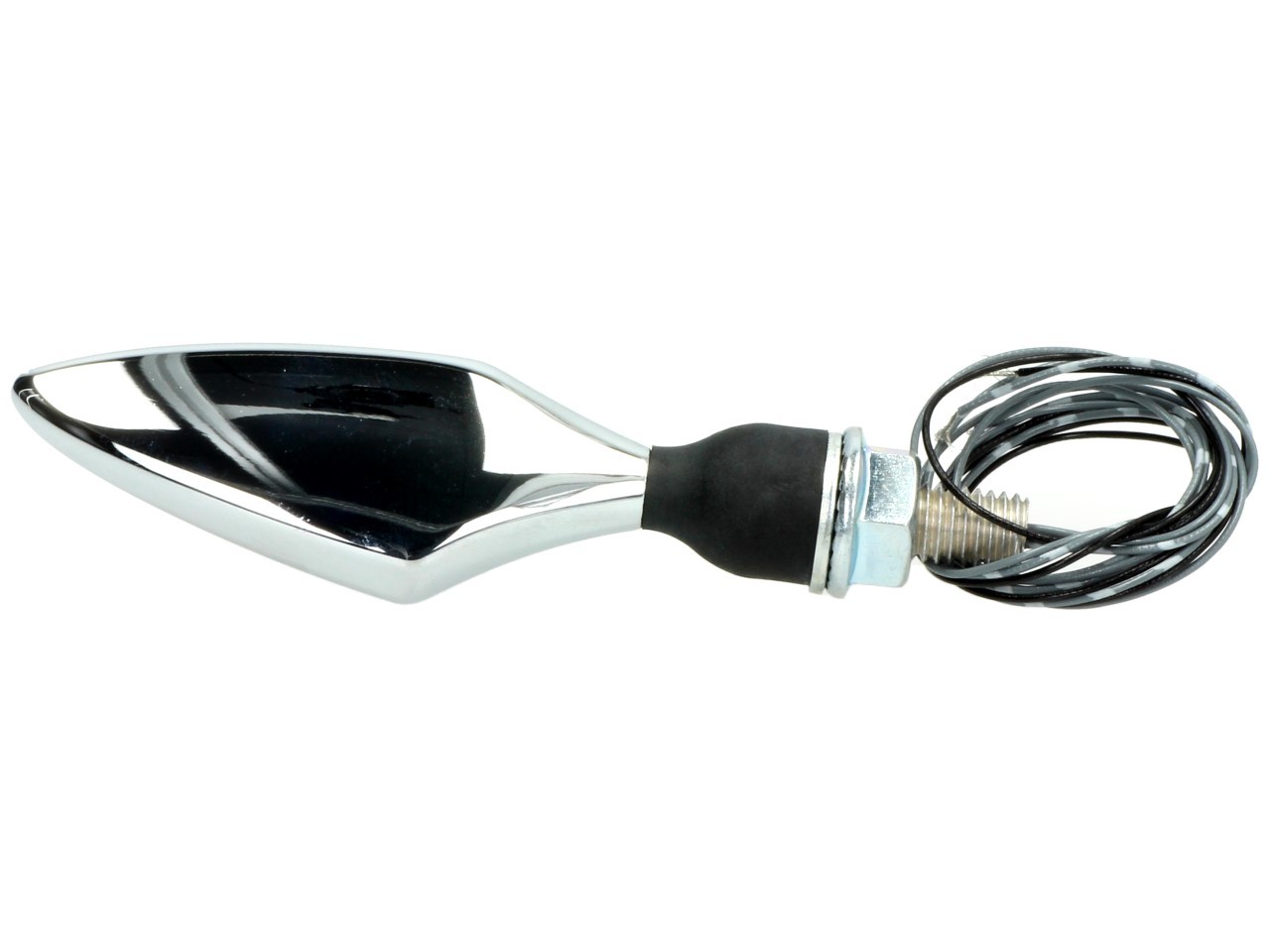 Kellermann indicator met positielicht, Rhombus PL, staal, LED, VL, 12 V, glanzend chroom, M8x20