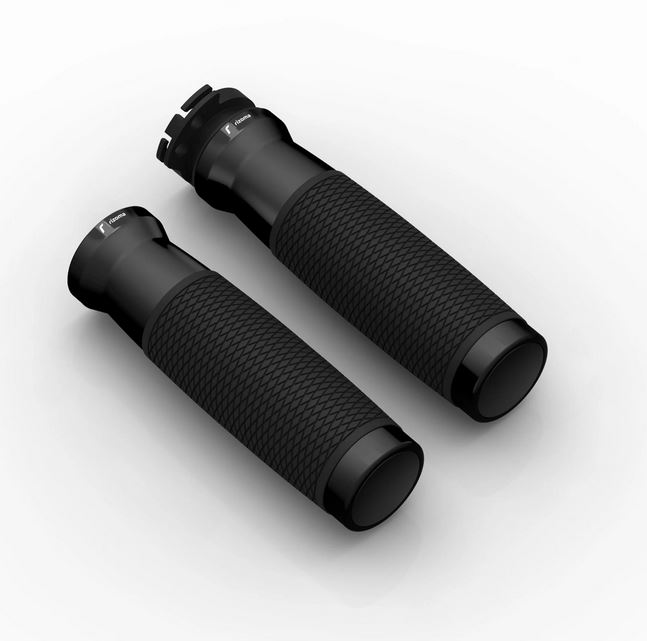 Handvatten RIZOMA Urlo RS Ø 22/24 mm L 120 mm voor Vespa Primavera/Sprint, zwart geanodiseerd