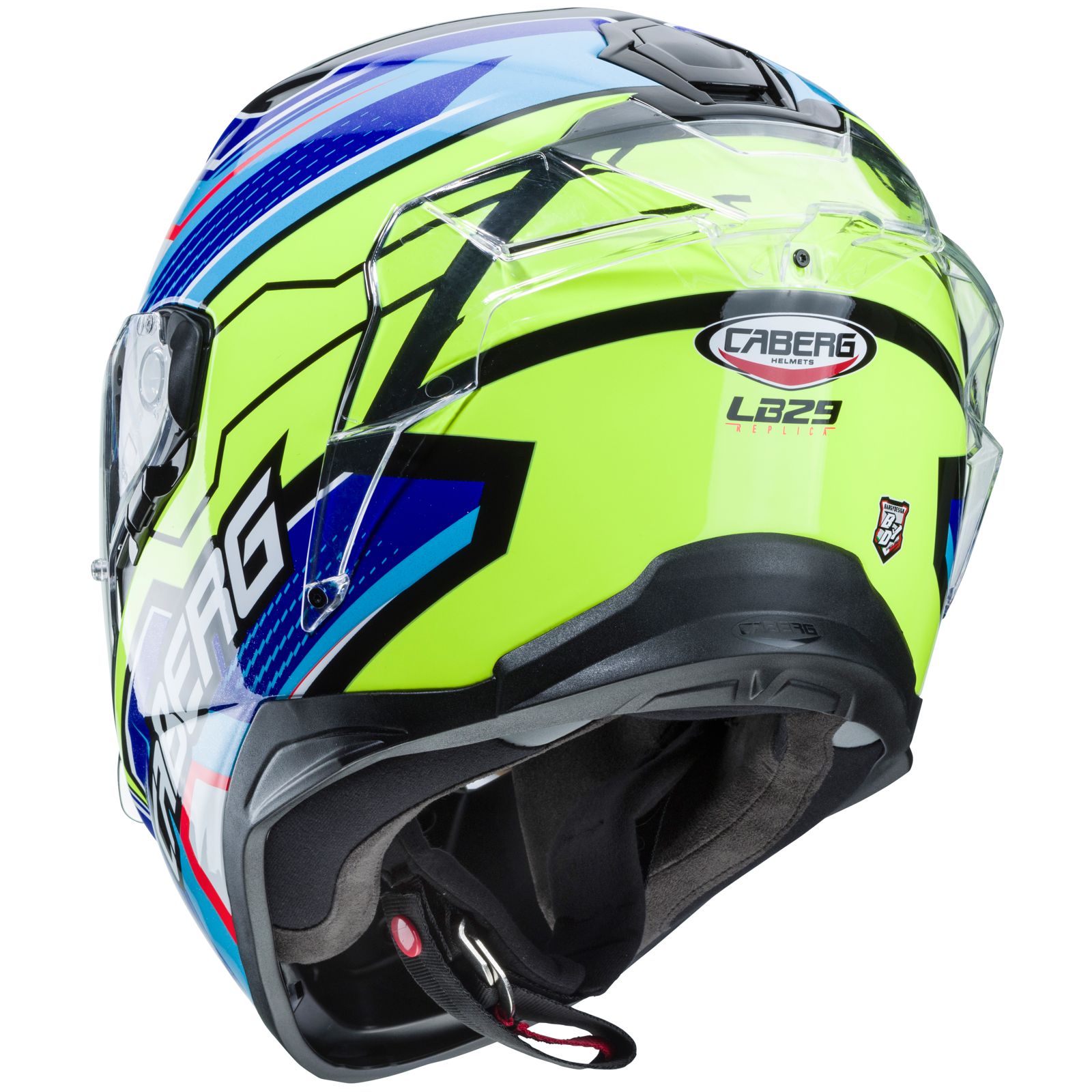 Caberg Helm Drift Evo LB29, zwart/blauw-fluo-geel