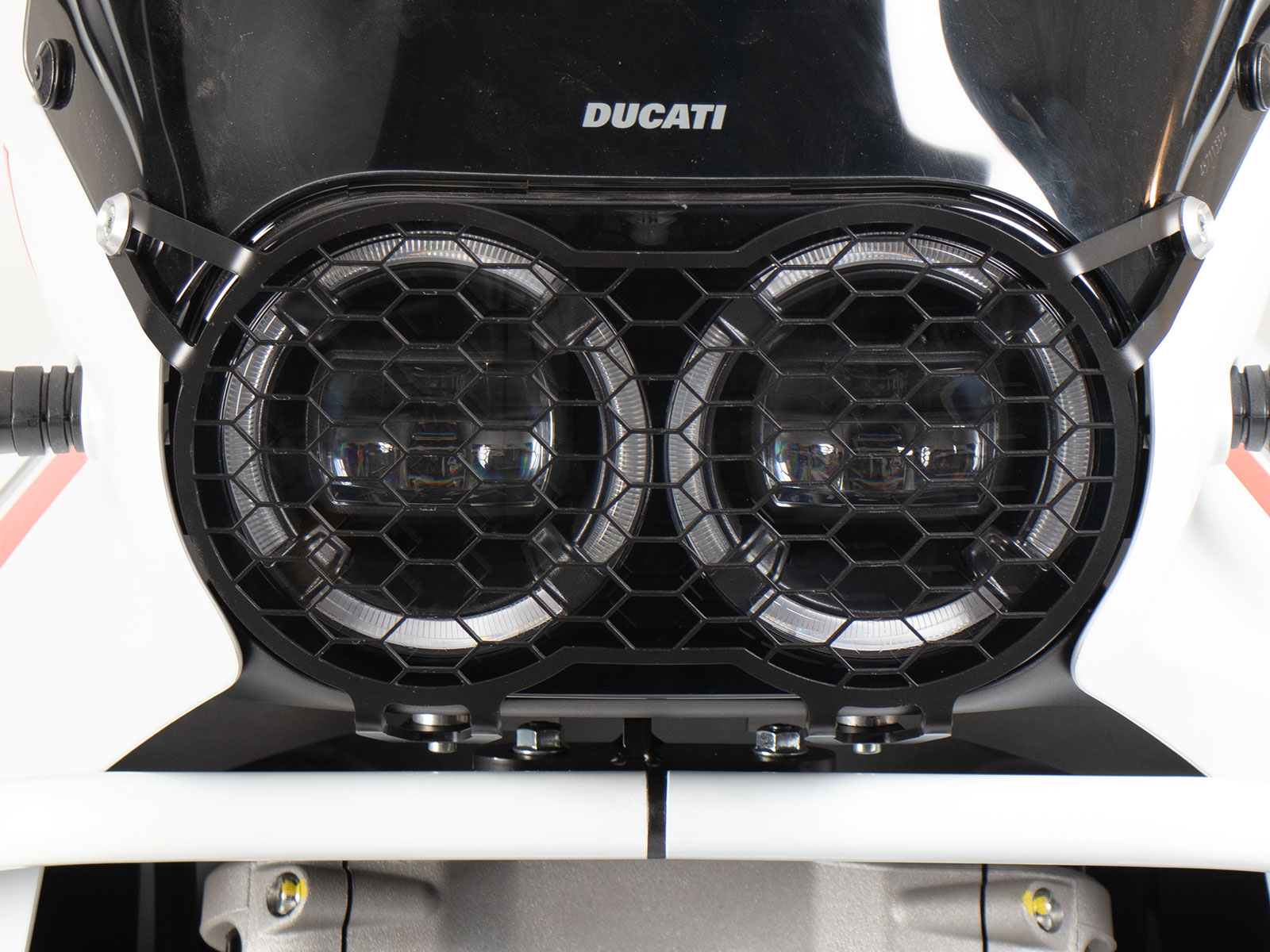Lampbeschermer zwart voor Ducati Desert X Rally (24-) Hepco & Becker