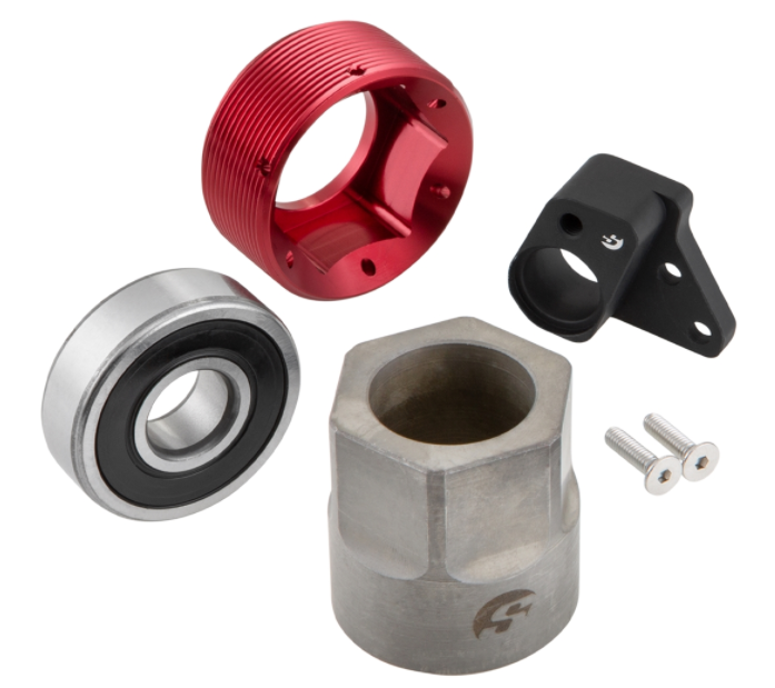 Zwenkarm voor race-uitlaat, achteraan voor Vespa GTS/GTS Super/GTV 125-300cc met ABS, zwart