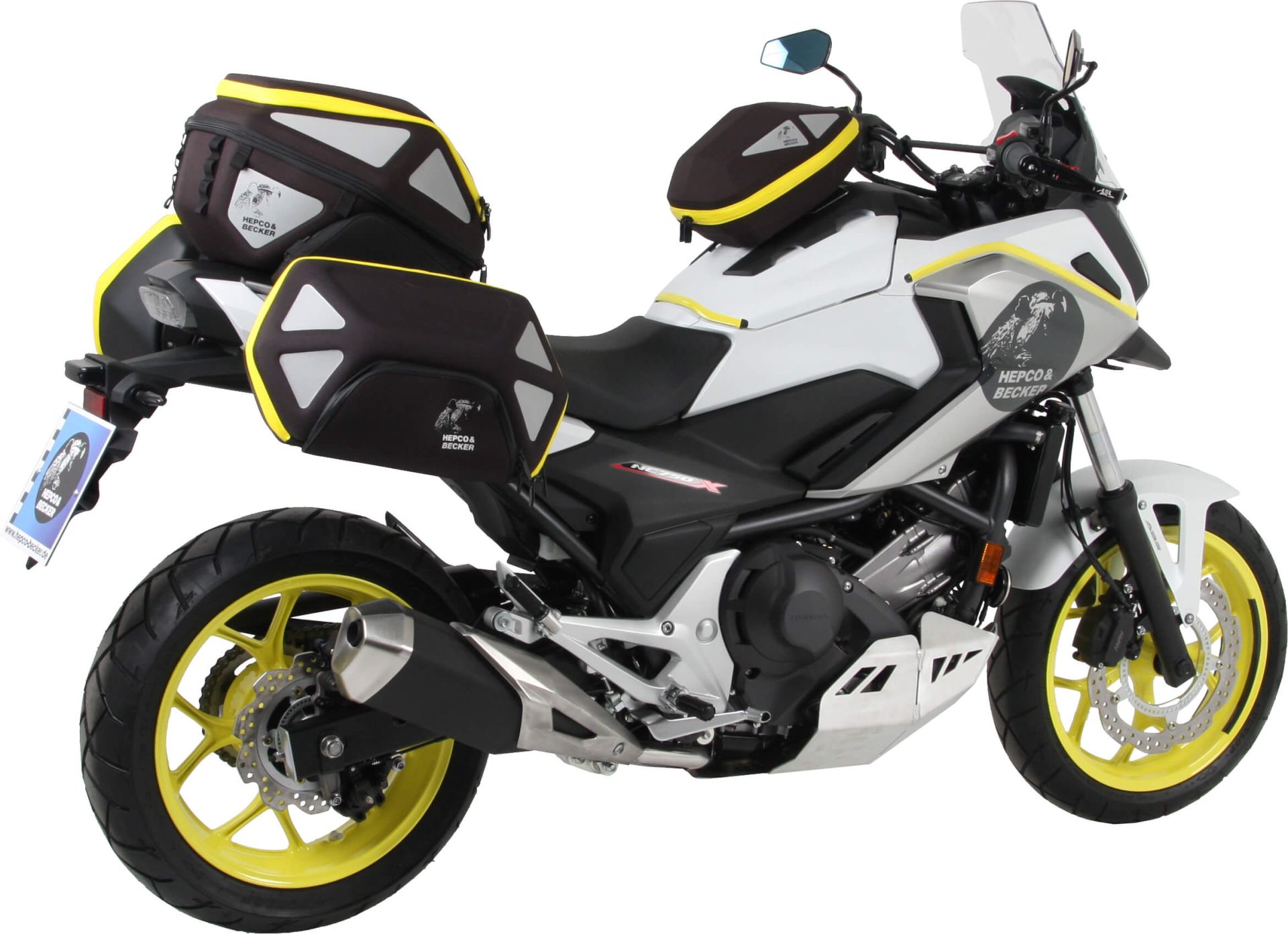 C-Bow zijdrager zwart voor Honda NC 700 X (12-13) /750 X/DCT (14-20) Hepco & Becker