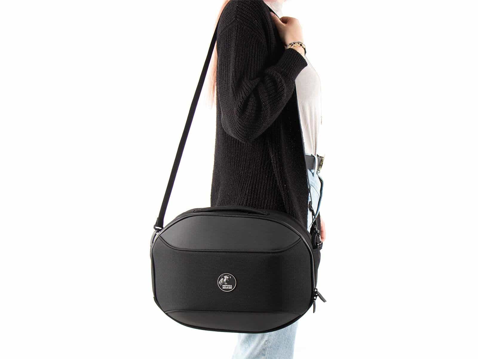Softbag Street enkele tas zwart voor C-Bow houder Hepco & Becker