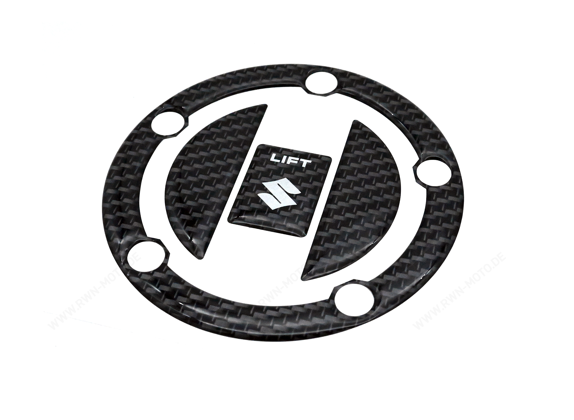Tankdop beschermer, carbon look voor Suzuki GSX-R1000 BJ. 2005 - 2006/ 2007-2008/ 2009-2011/ 2012-2016