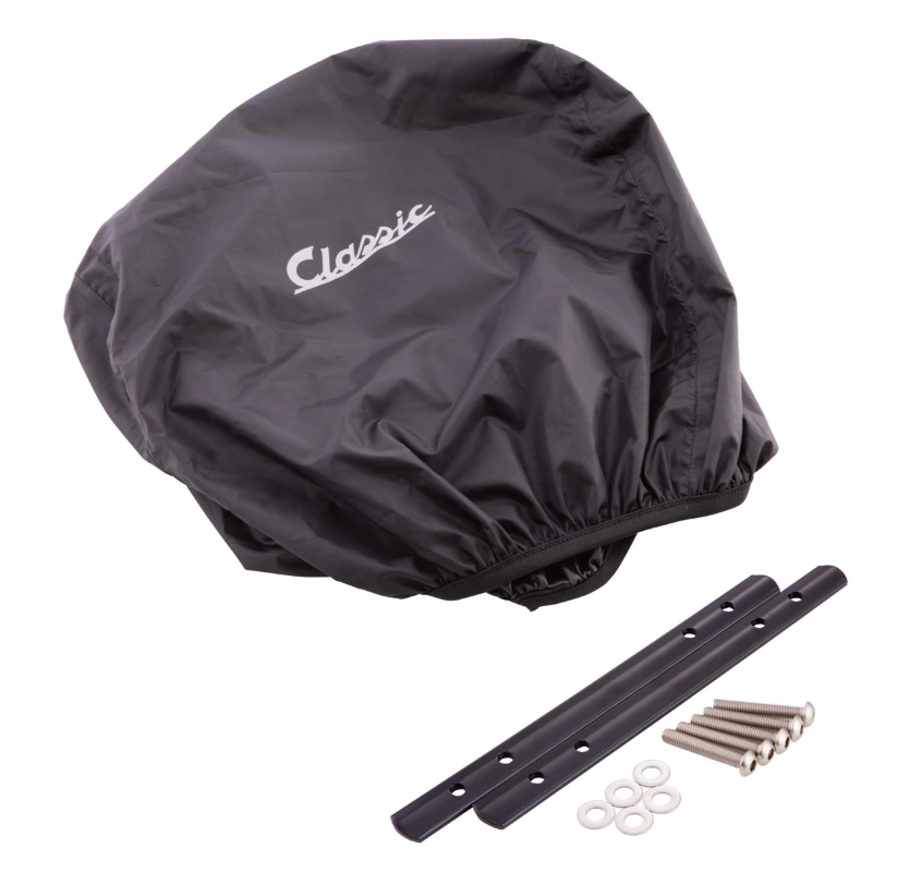 Bagagemandset "Classic" met bagagerek voor Vespa LX/LXV/S 50-150cc, bruin