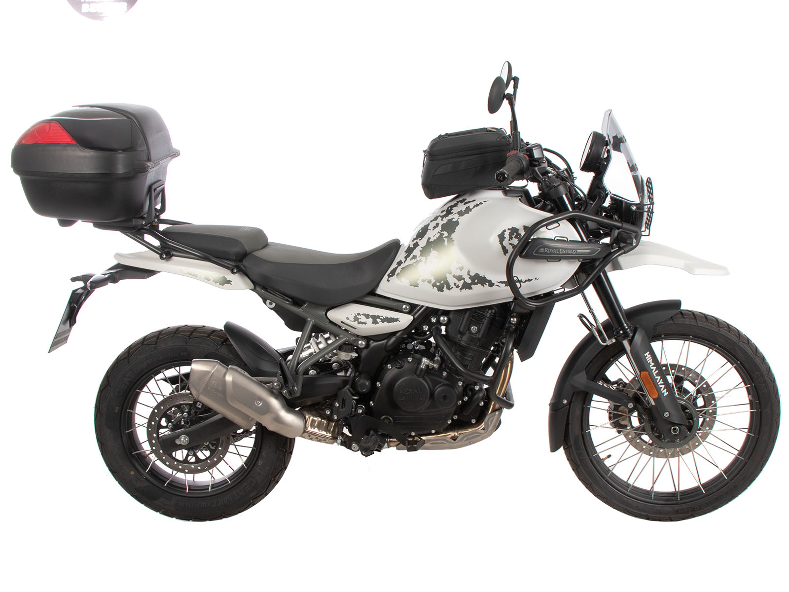 Alurack topkofferdrager zwart op origineel bagagerek voor Royal Enfield Himalayan 450 (24-)