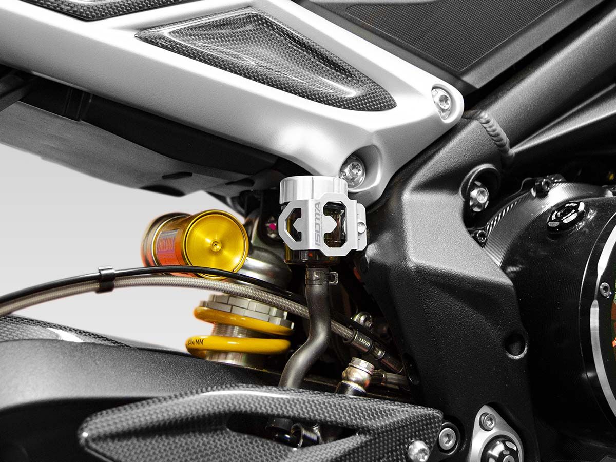 Bescherming voor het vloeistofreservoir van de achterrem voor Moto Guzzi V100 Mandello S /Stelvio 1000