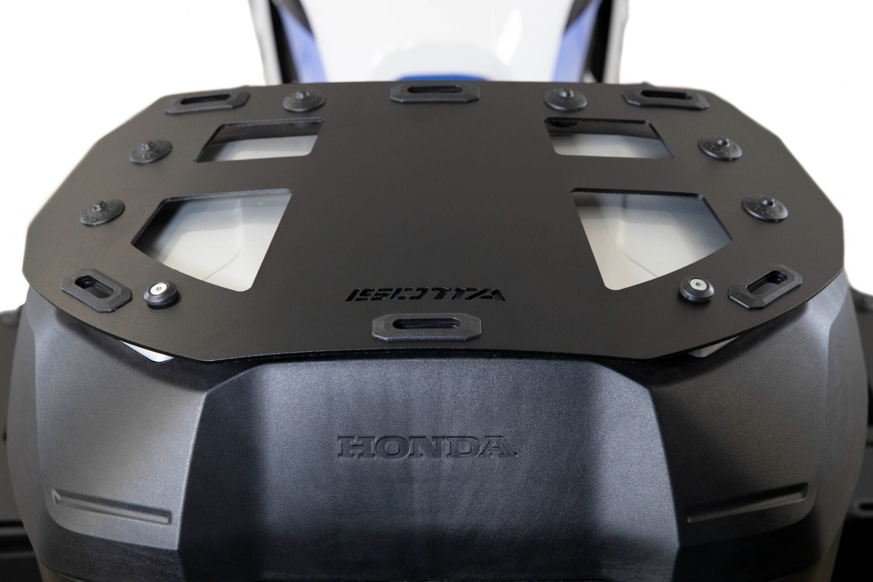 Bagagerek voor topkoffer Honda XL 750 Transalp /NT 1100 /ADV 750 /NC 750 X, aluminium, zwart