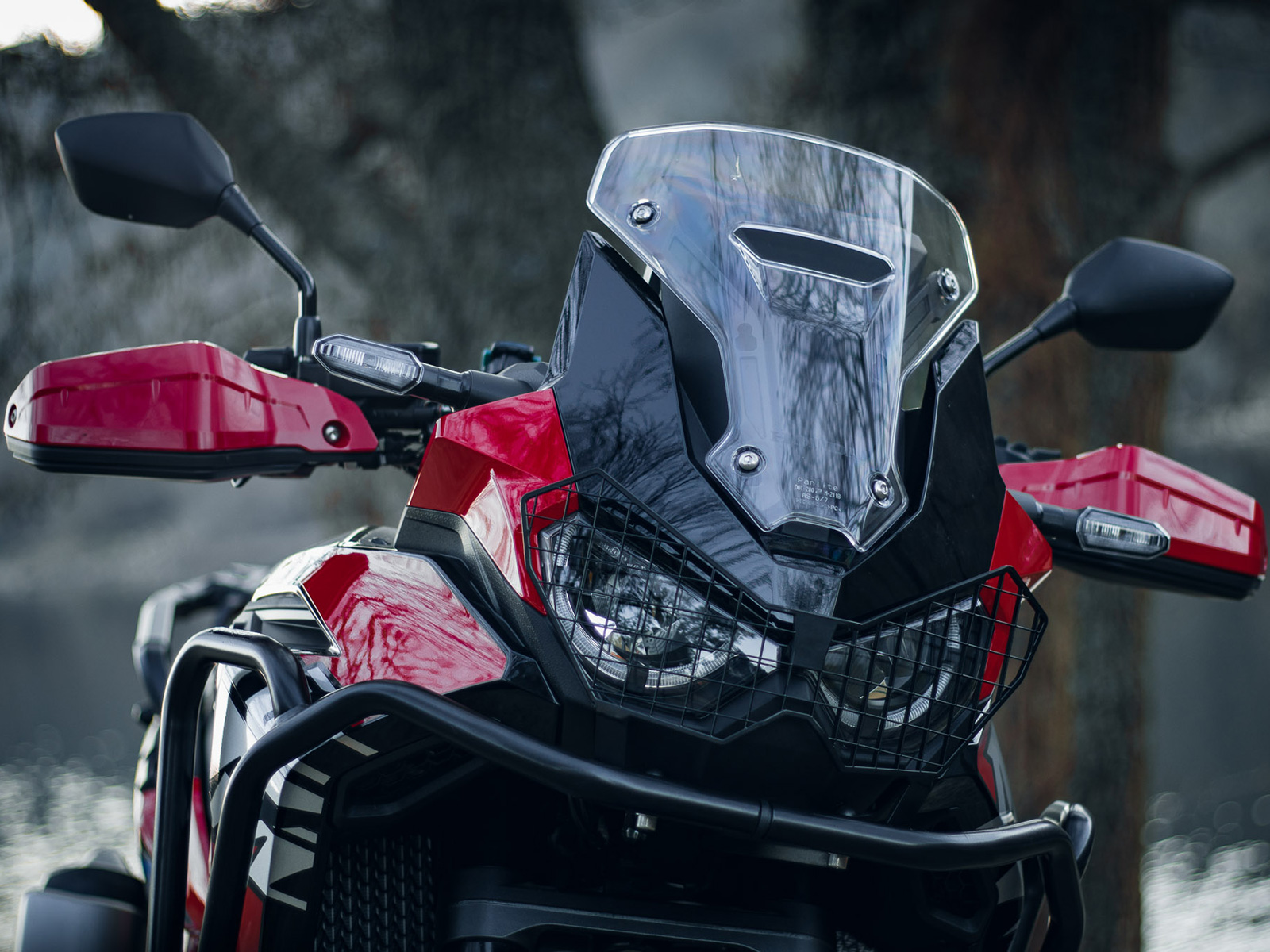 Lampbeschermer zwart voor Honda CRF 1100 Africa Twin (20-23)