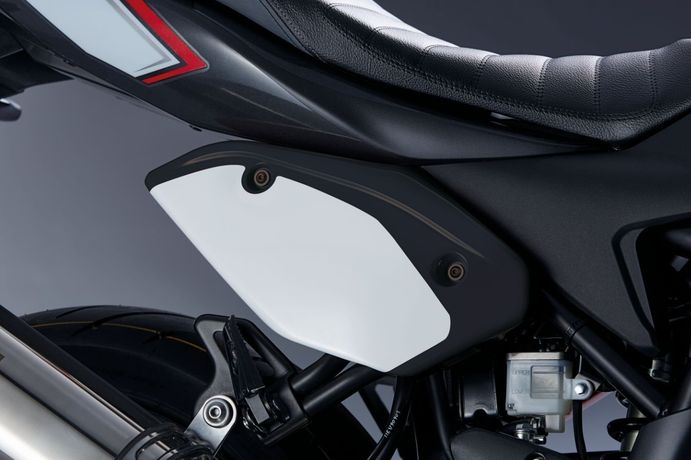 Nummerplaat (wit/zwart) voor Suzuki SV650 BJ. 2016-2017