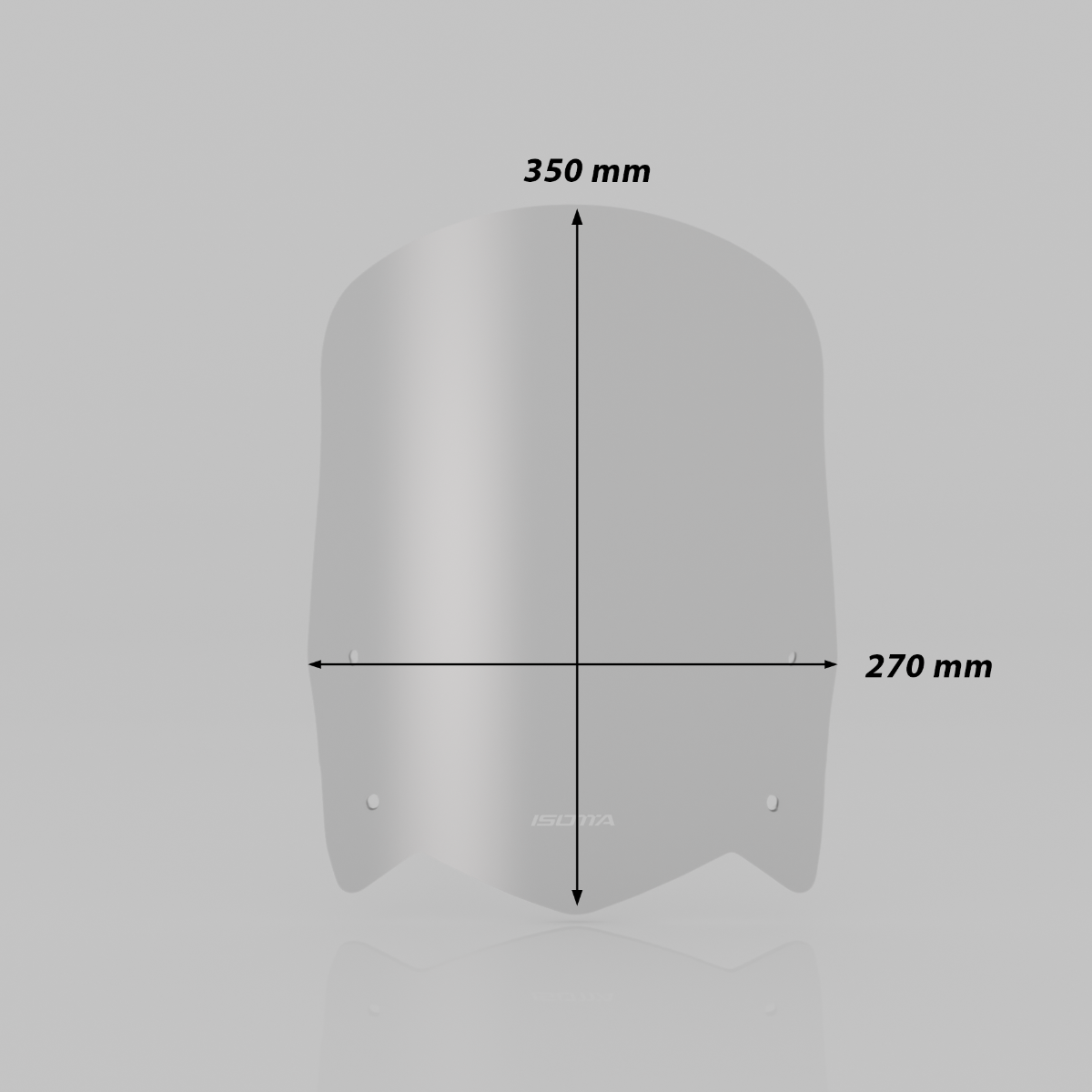 Rally windscherm zwart mat voor Yamaha Ténéré 700 (19-24)