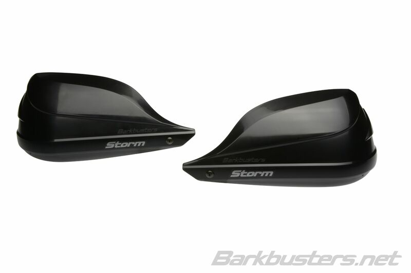 Barkbusters Storm handbeschermerset enkelpunts klembevestiging stuureinde zwart