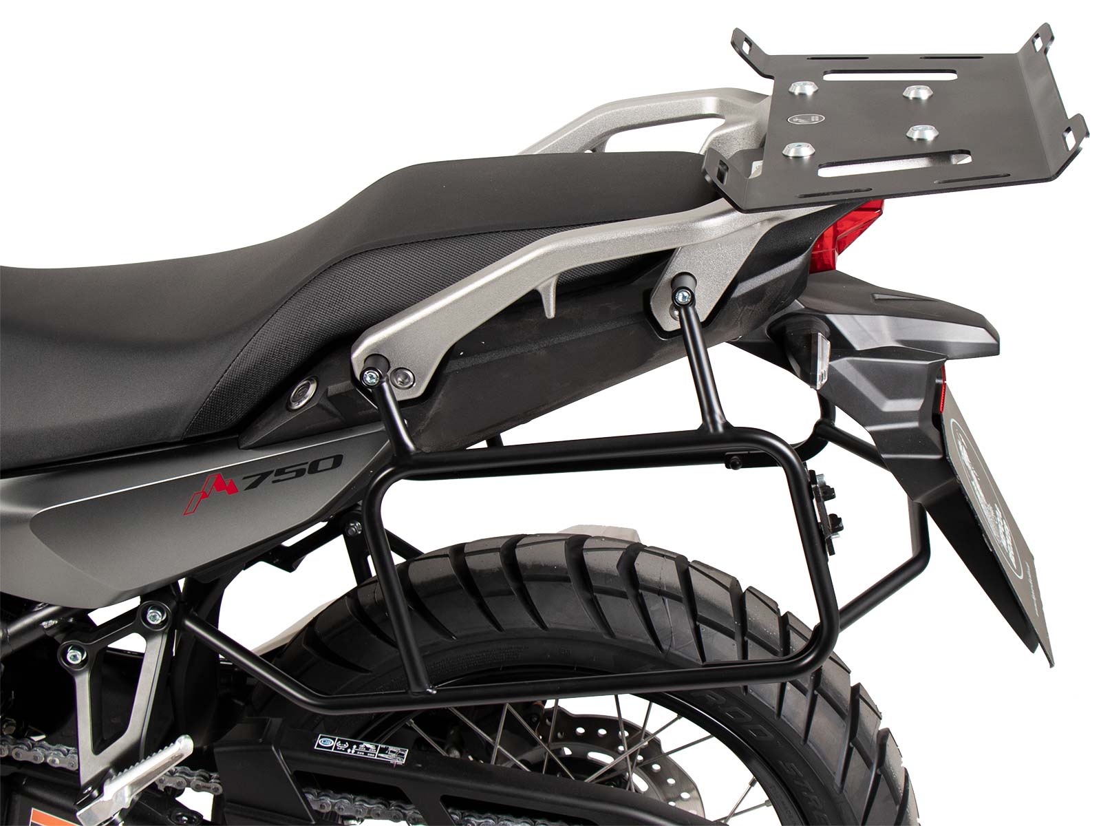 Vastgeschroefde zwarte zijkofferhouders voor Honda XL 750 Transalp / E-Clutch (25-) Hepco & Becker
