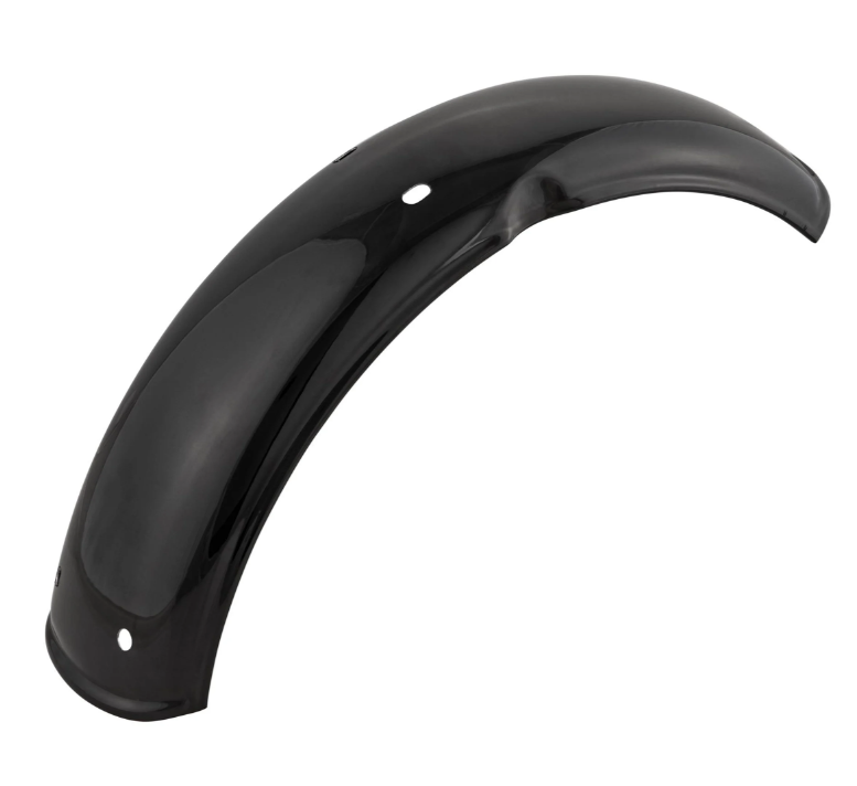 Spatbord 2.0 Garelli zonder beugel voor Vespa PX 80-200cc, metaal zwart glanzend