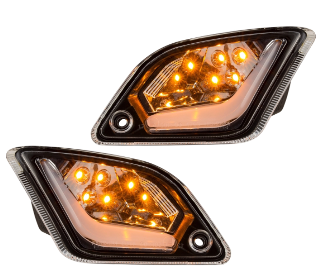 Richtingaanwijzerset voor & achter voor Vespa GTS/GTS Super/GTV 125-300cc ('14-), duidelijk