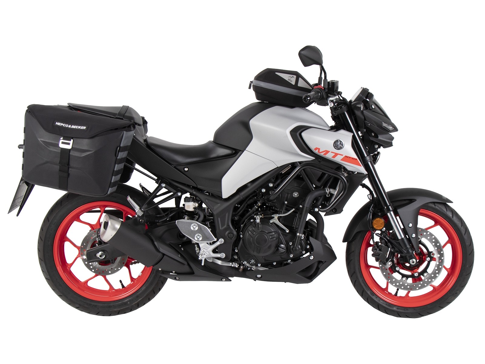 C-Bow zijdrager zwart voor Yamaha MT-03 (Bj.20-) Hepco & Becker