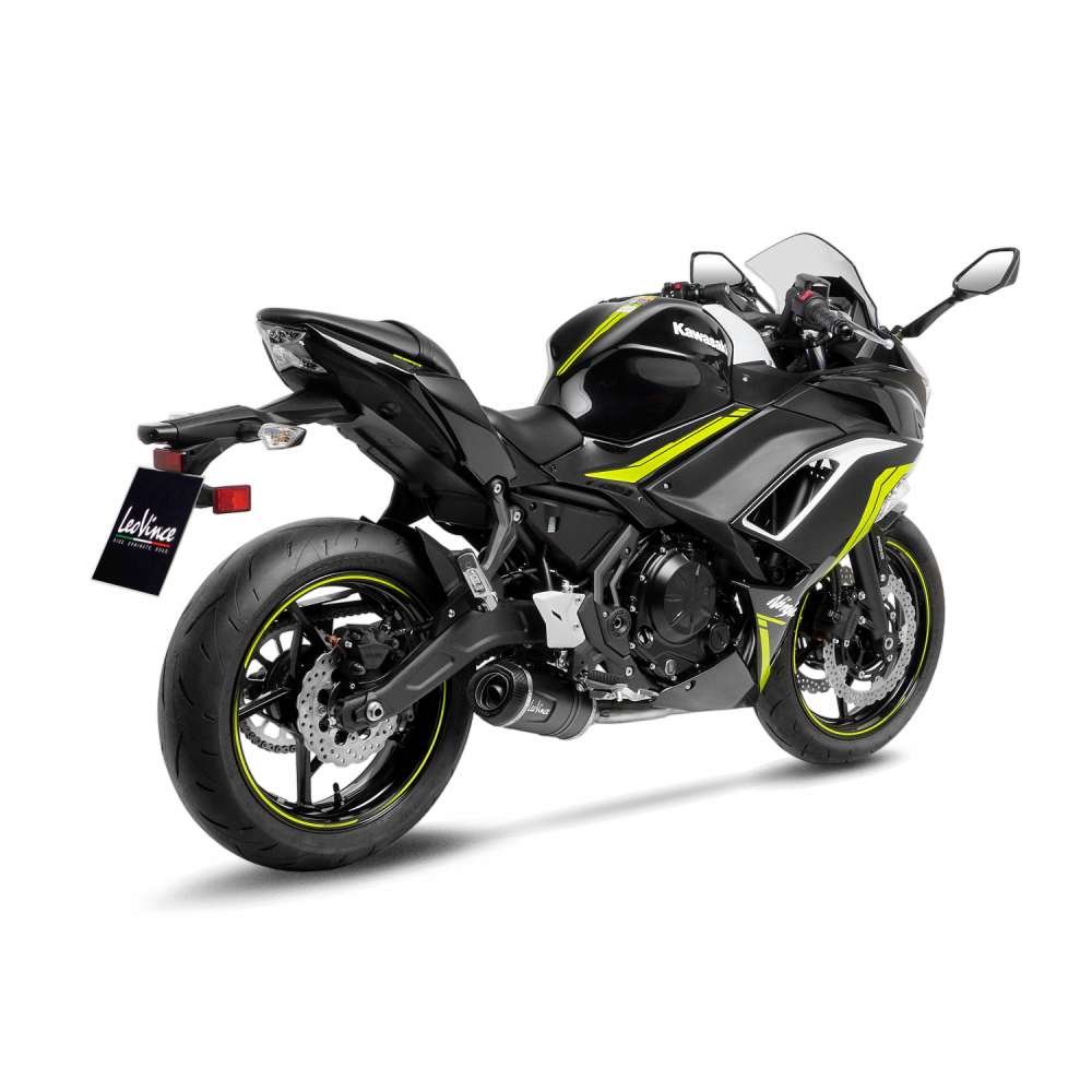 LeoVince compleet systeem LV One Evo voor Kawasaki Ninja /Versys /Z 650 , zwart, E-keurmerk