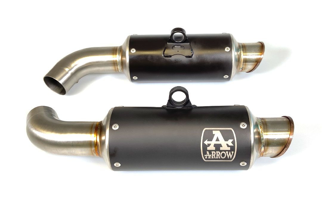 ARROW uitlaat DARK GP2 voor Ducati Hypermotard 950 (19-)