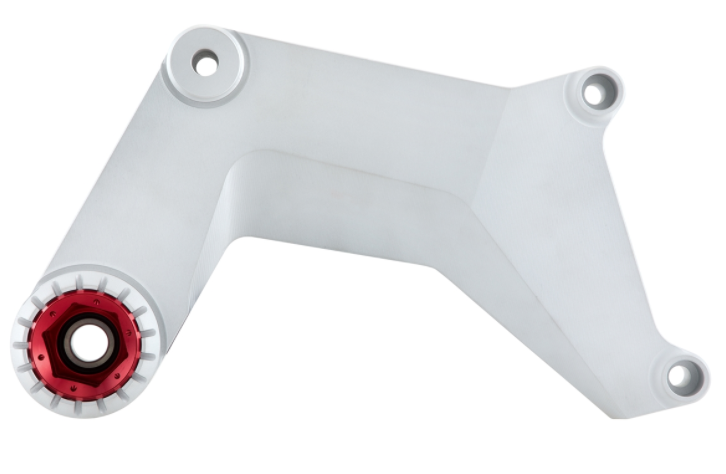 Zwenkarm voor race-uitlaat, achteraan voor Vespa GTS/GTS Super/GTV/GT 60/GT/GT L zonder ABS, zilver
