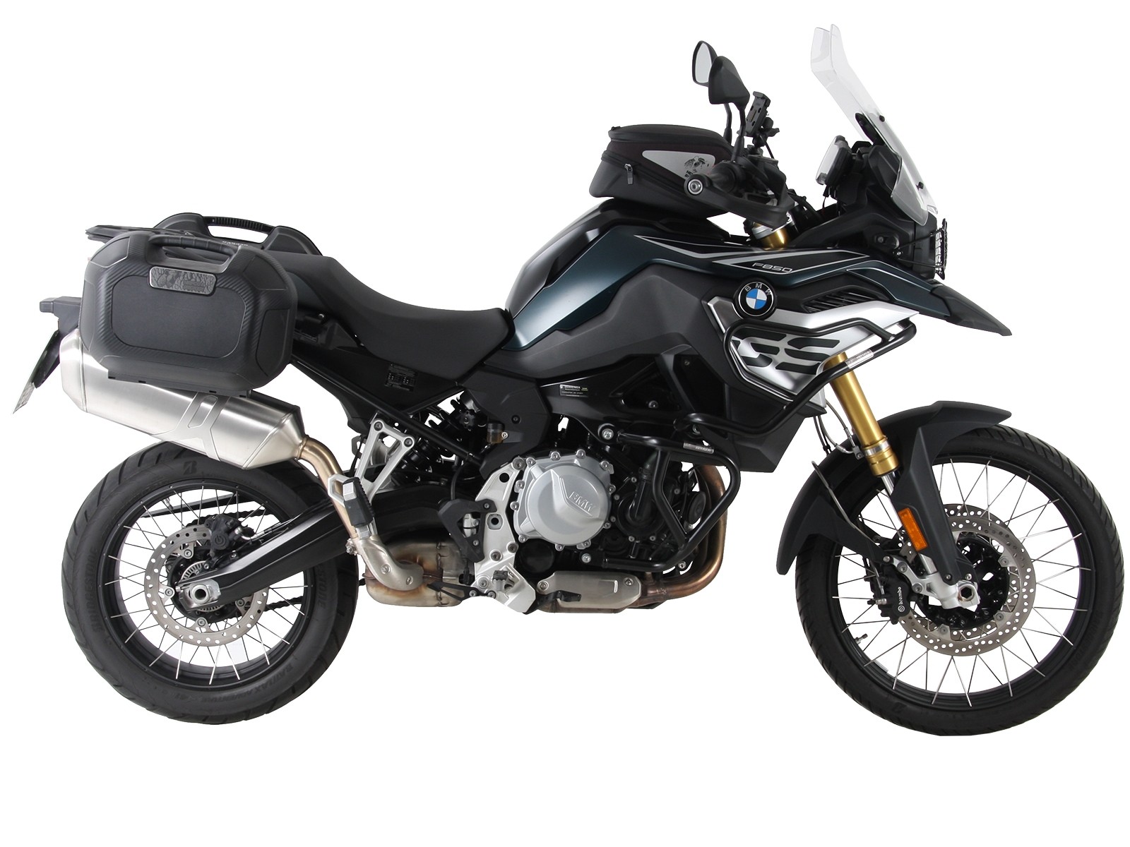 C-Bow zijdrager zwart voor BMW F 850 GS Hepco & Becker