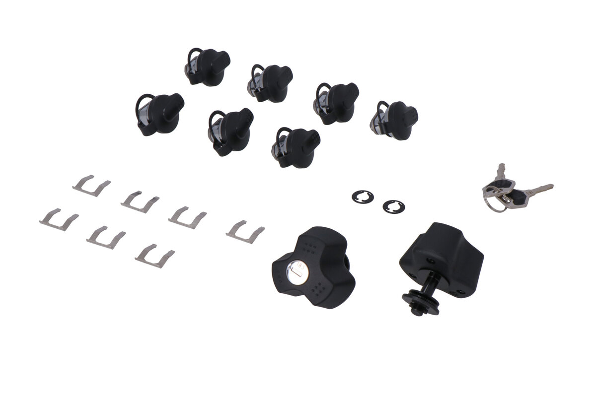 SW-Motech TRAX slotenset met EVO antidiefstalbeveiliging, 9 sloten / 2 sleutels