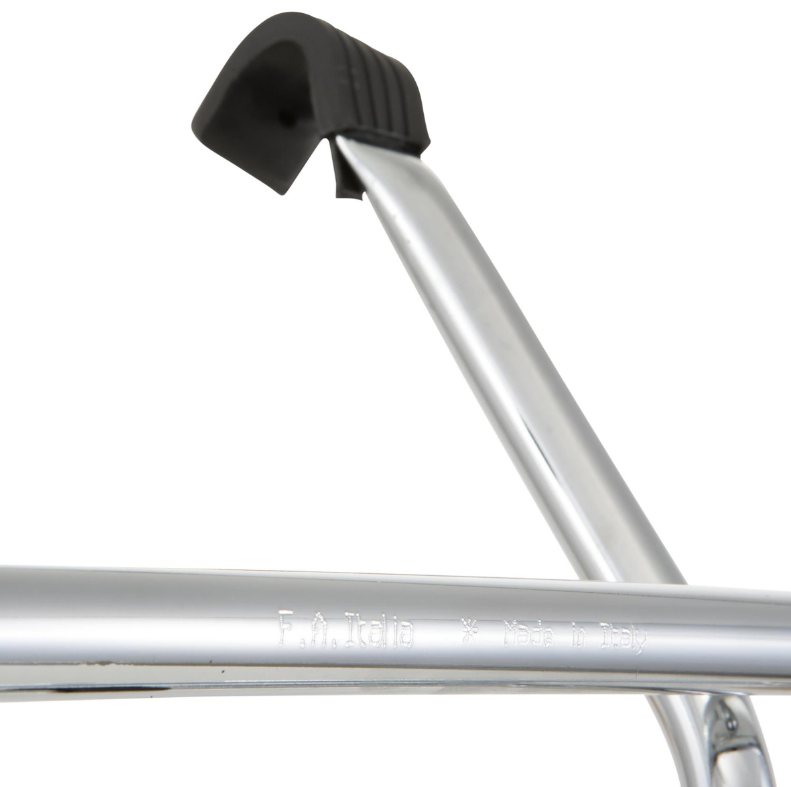 Bagagerek vooraan voor Vespa PX 80-200cc, opvouwbaar, chroom