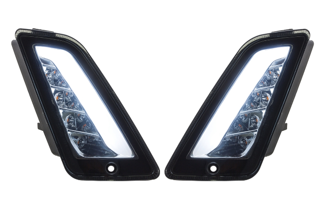 Richtingaanwijzerset voor & achter voor Vespa GTS/GTS Super/GTV 125-300cc ('14-), getint