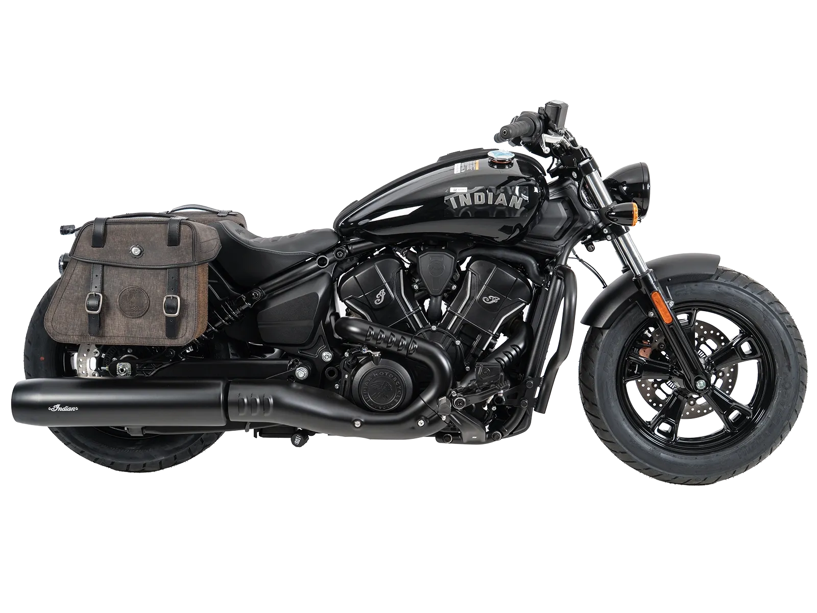 Kniptassenset bruin incl. houder voor Indian Scout Sixty Bobber (25-) Hepco & Becker