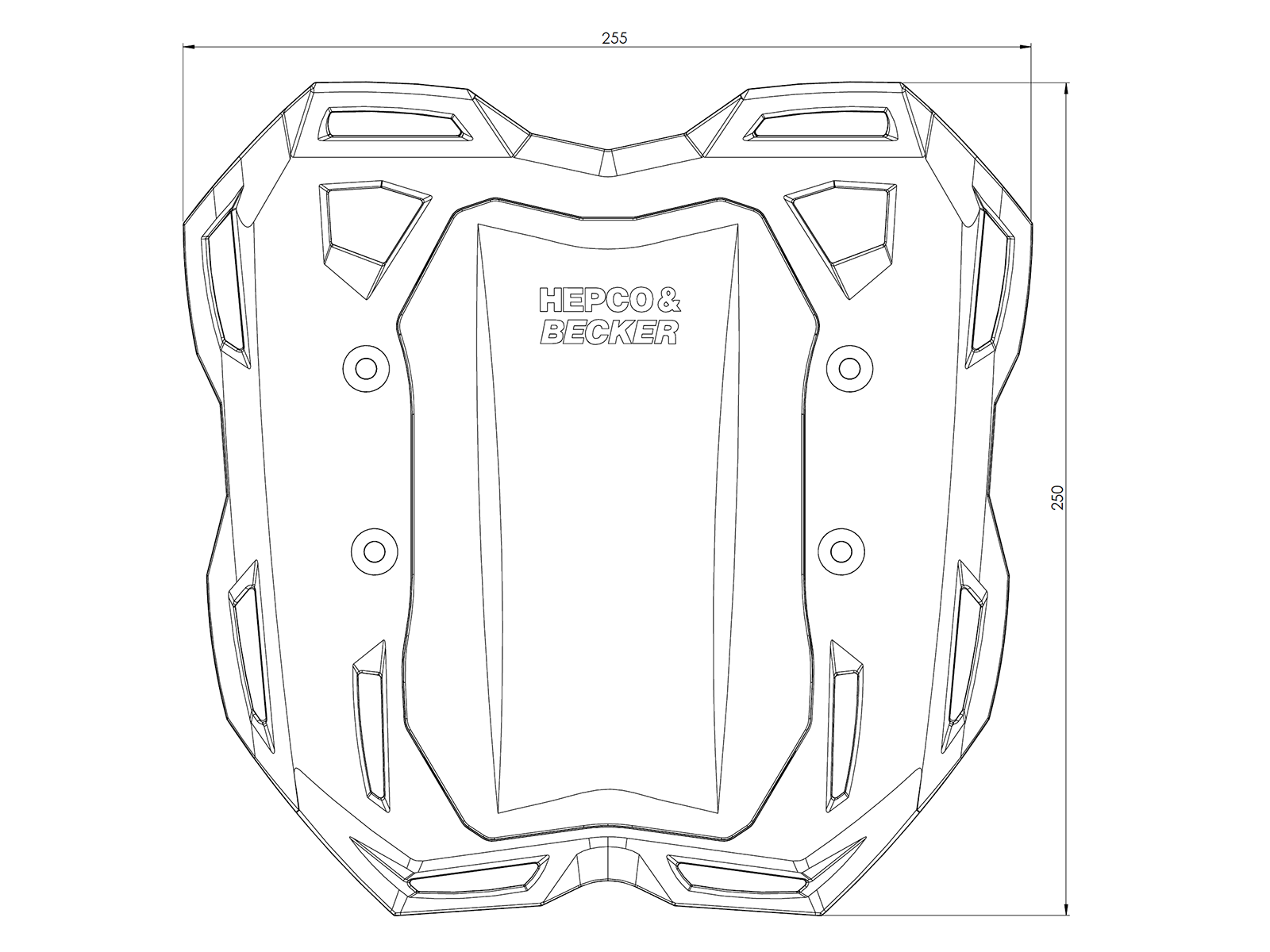 Smartrack achterdrager zwart voor Honda X-ADV (25- ) Hepco & Becker