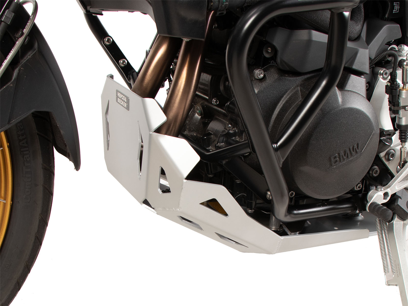Motorbeschermplaat zilver voor BMW F 900 GS (24-) Hepco & Becker
