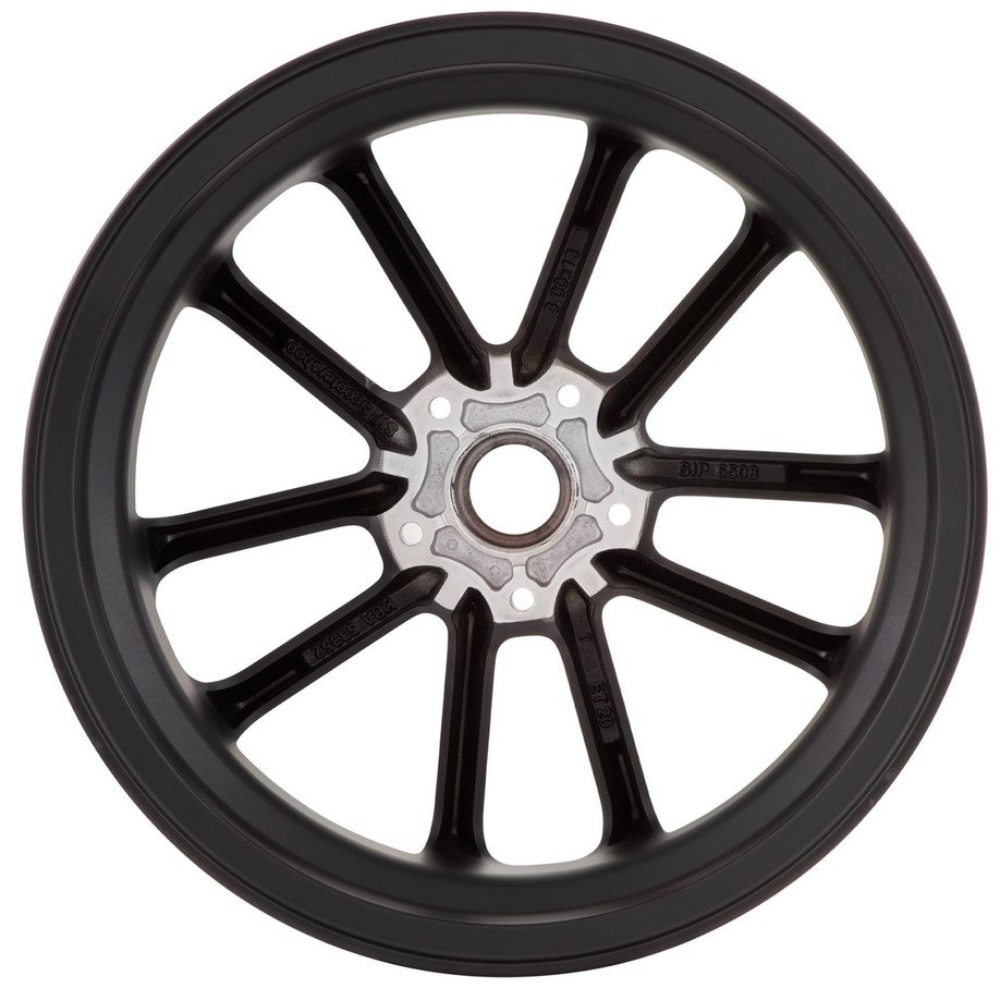 Velg voor/achter 13" voor Vespa GTS/GTS Super/GTV/GT 60/GT/GT L 125-300ccm, zwart mat/rood