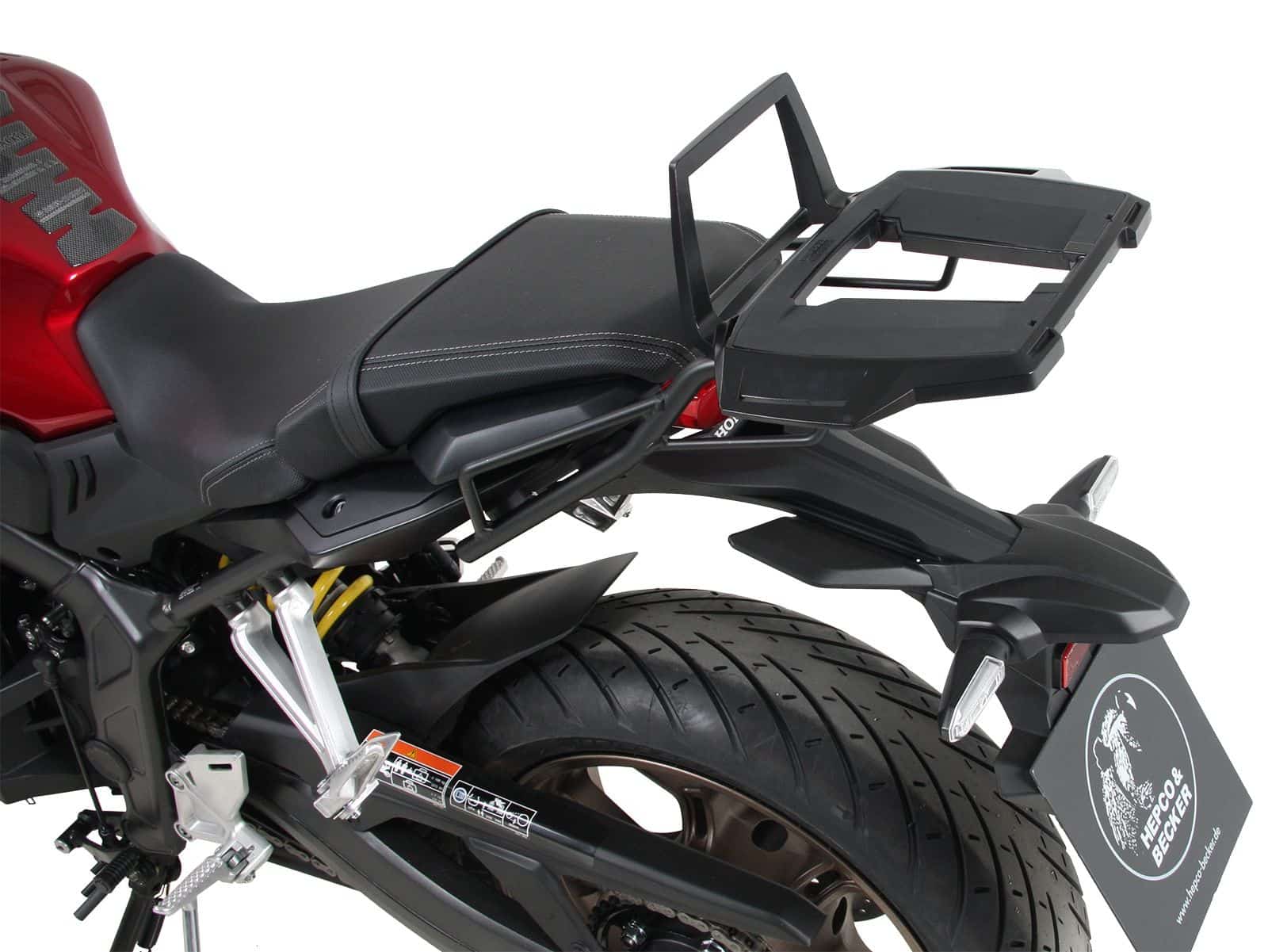 Aluminium topkoffer zwart voor Honda CBR 650 R (19-20) Hepco & Becker