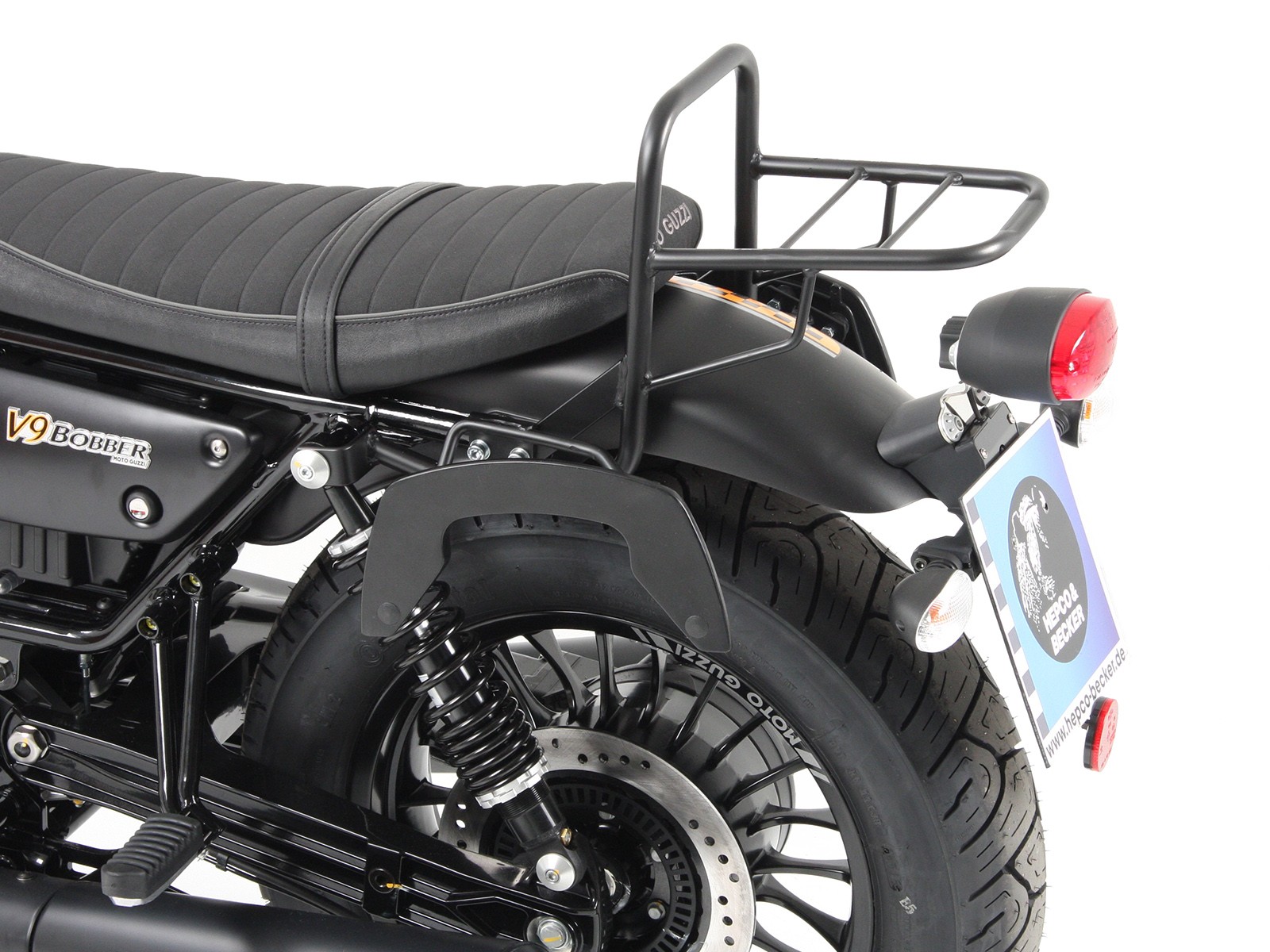 C-Bow zijdrager zwart voor V 9 Bobber (Bj.16-) Hepco & Becker