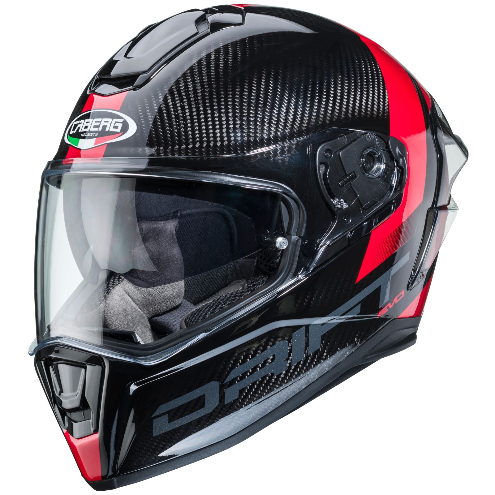 Caberg Helm Drift Evo Carbon Sonic, zwart/rood