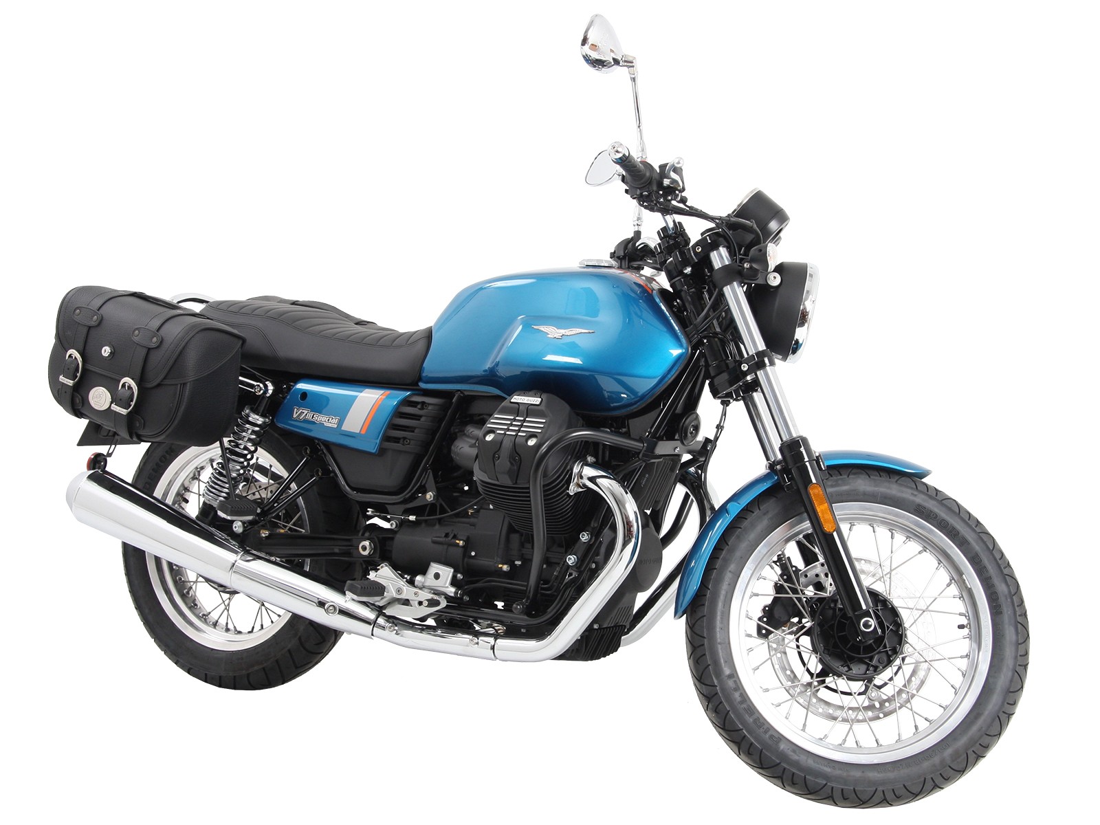 C-Bow zijbalk chroom voor V 7 III steen/ speciaal/ Anniversario/ Racer (Bj.17-)